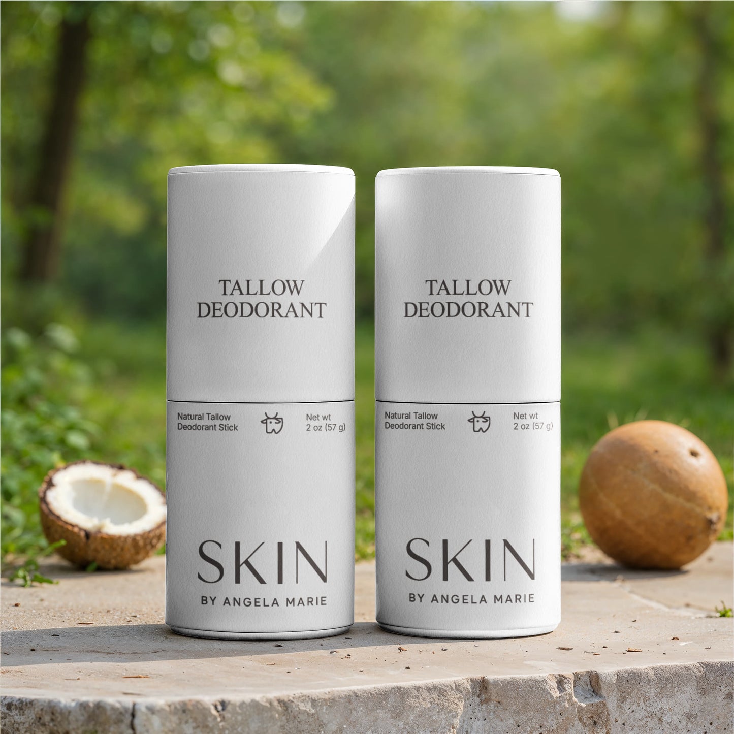 2 Pack Natural Tallow Deodorant