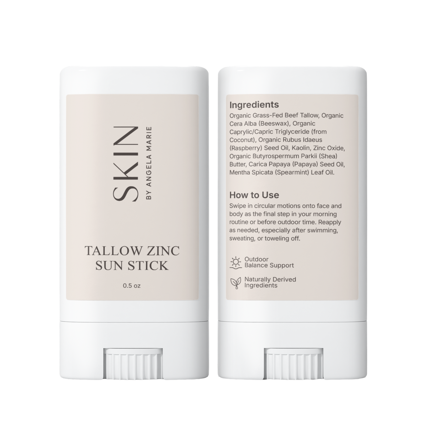 2 Pack Tallow Zinc Sun Stick