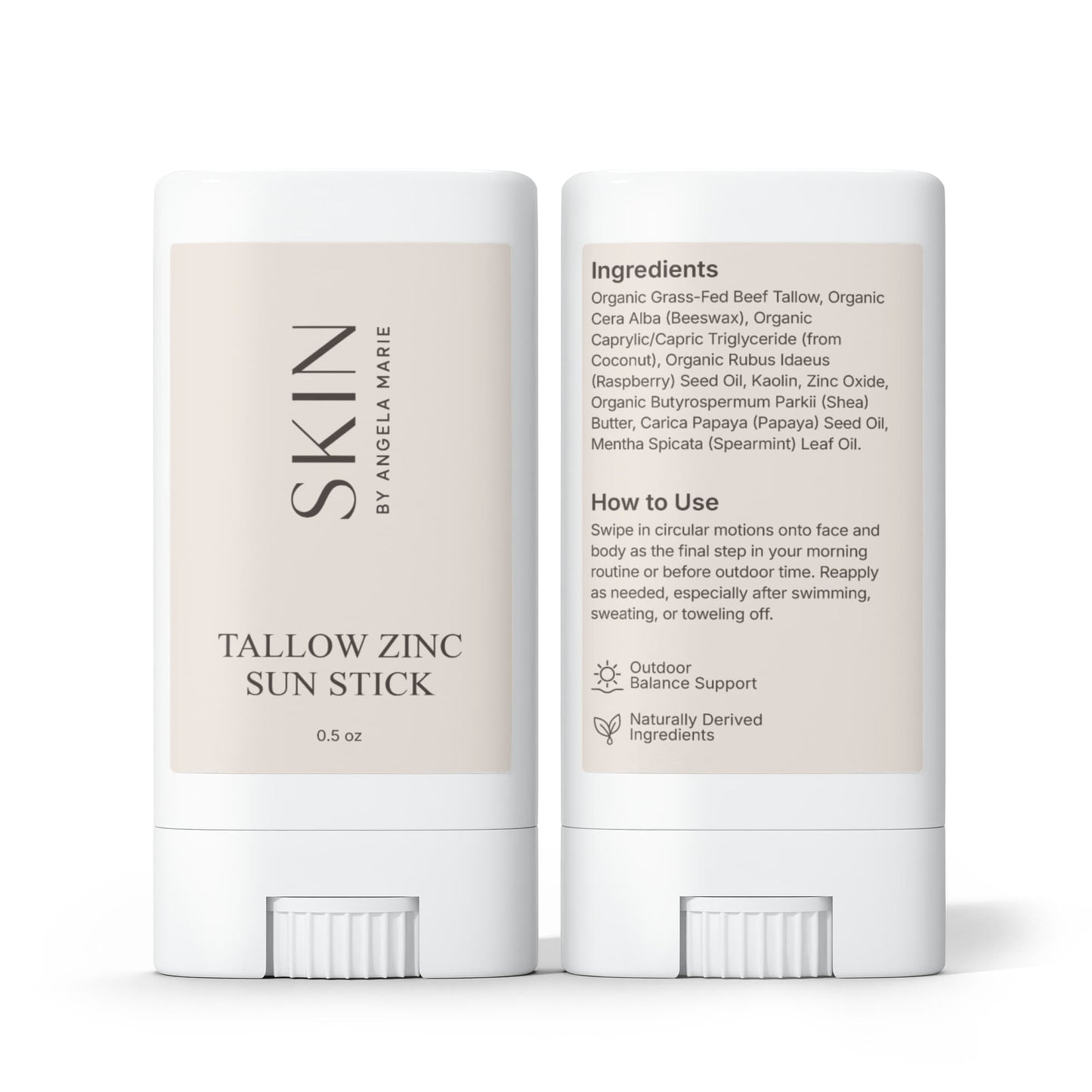 2 Pack Tallow Zinc Sun Stick