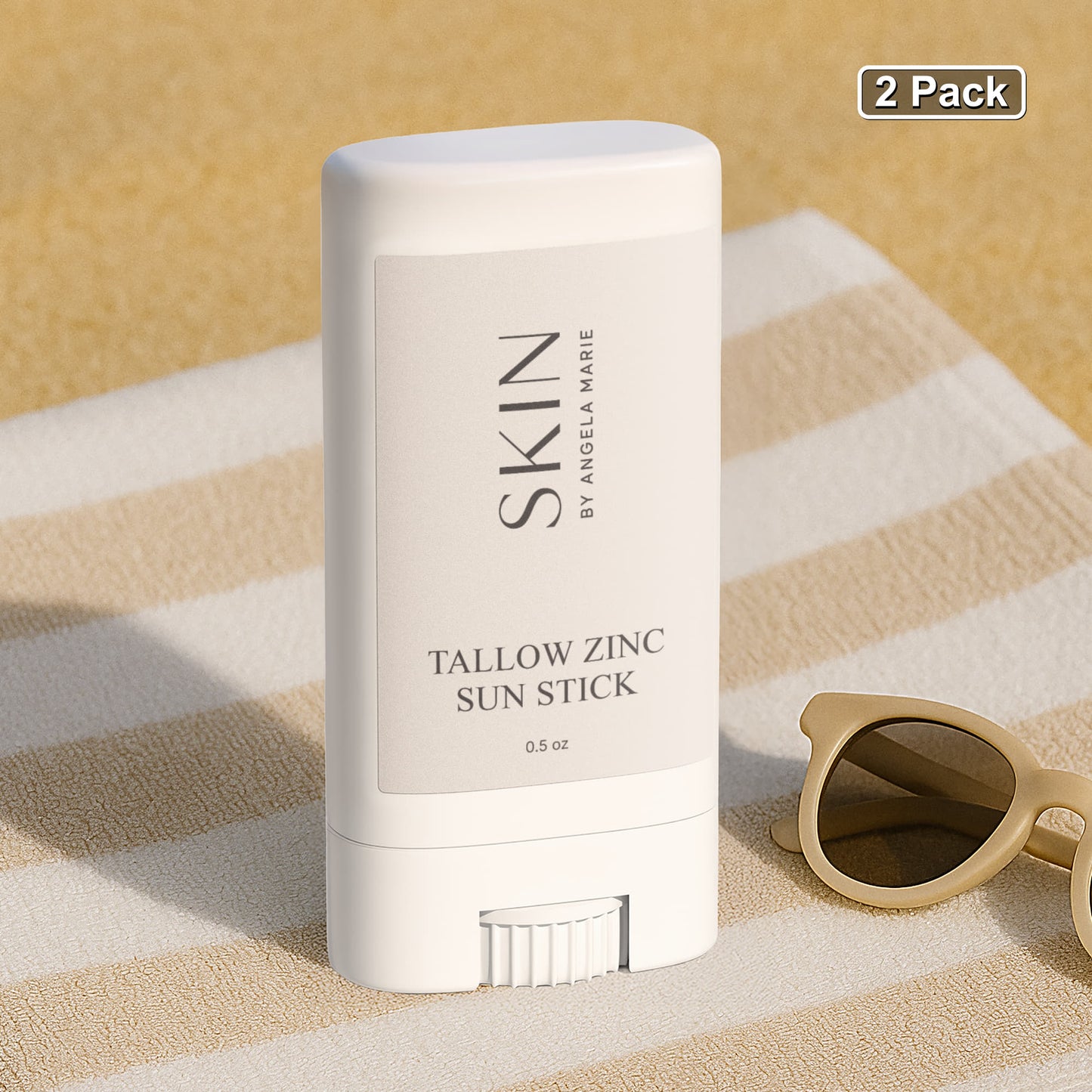 2 Pack Tallow Zinc Sun Stick