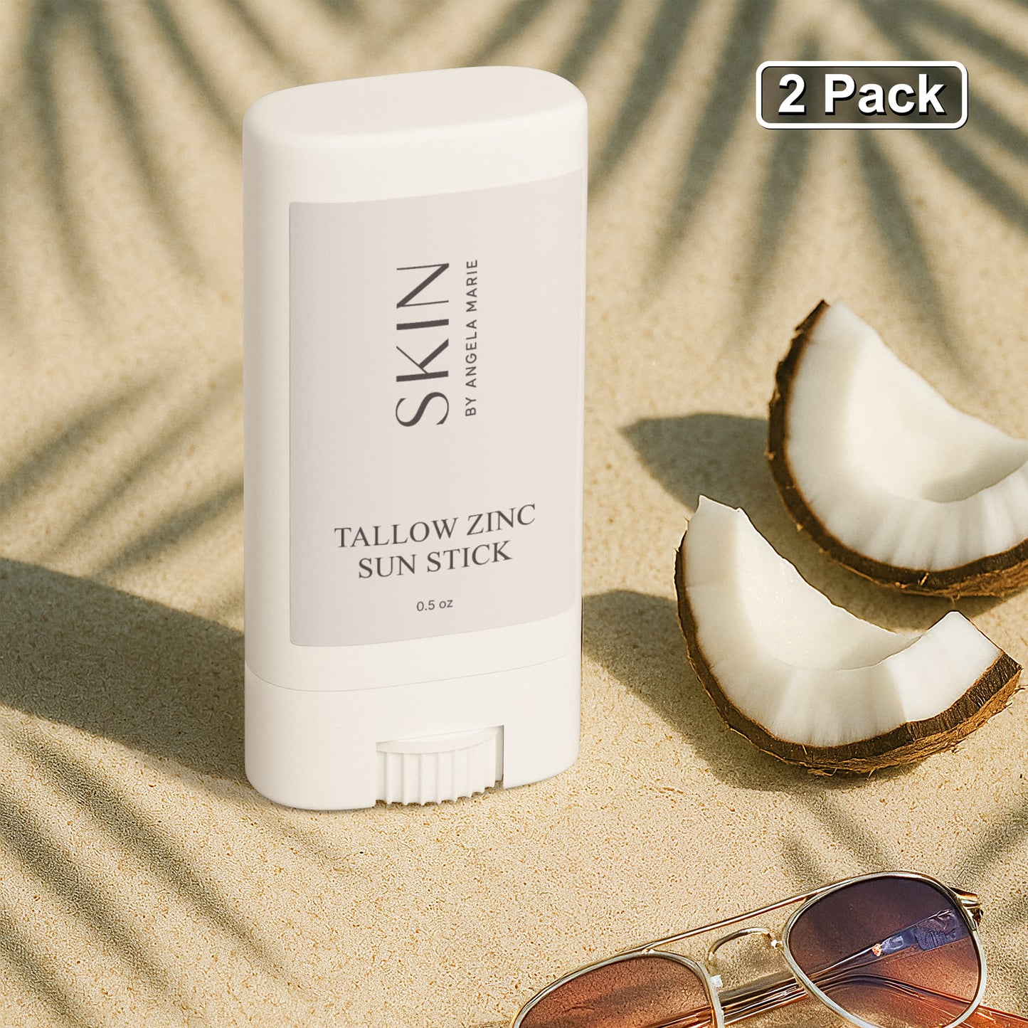 2 Pack Tallow Zinc Sun Stick